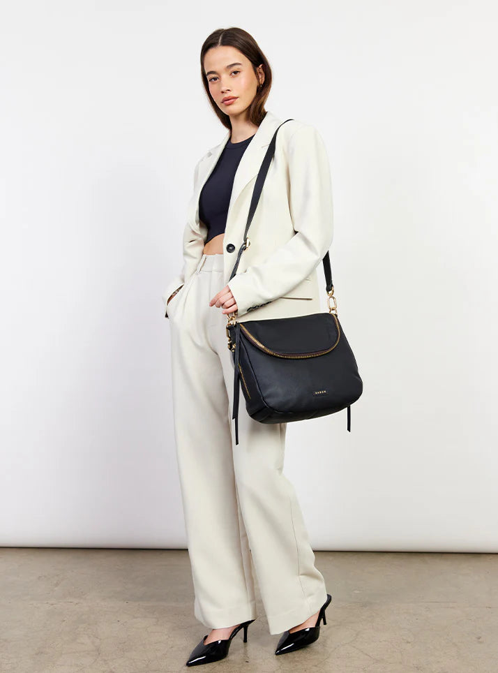 FRANKIE SHOULDER BAG in Black by Saben