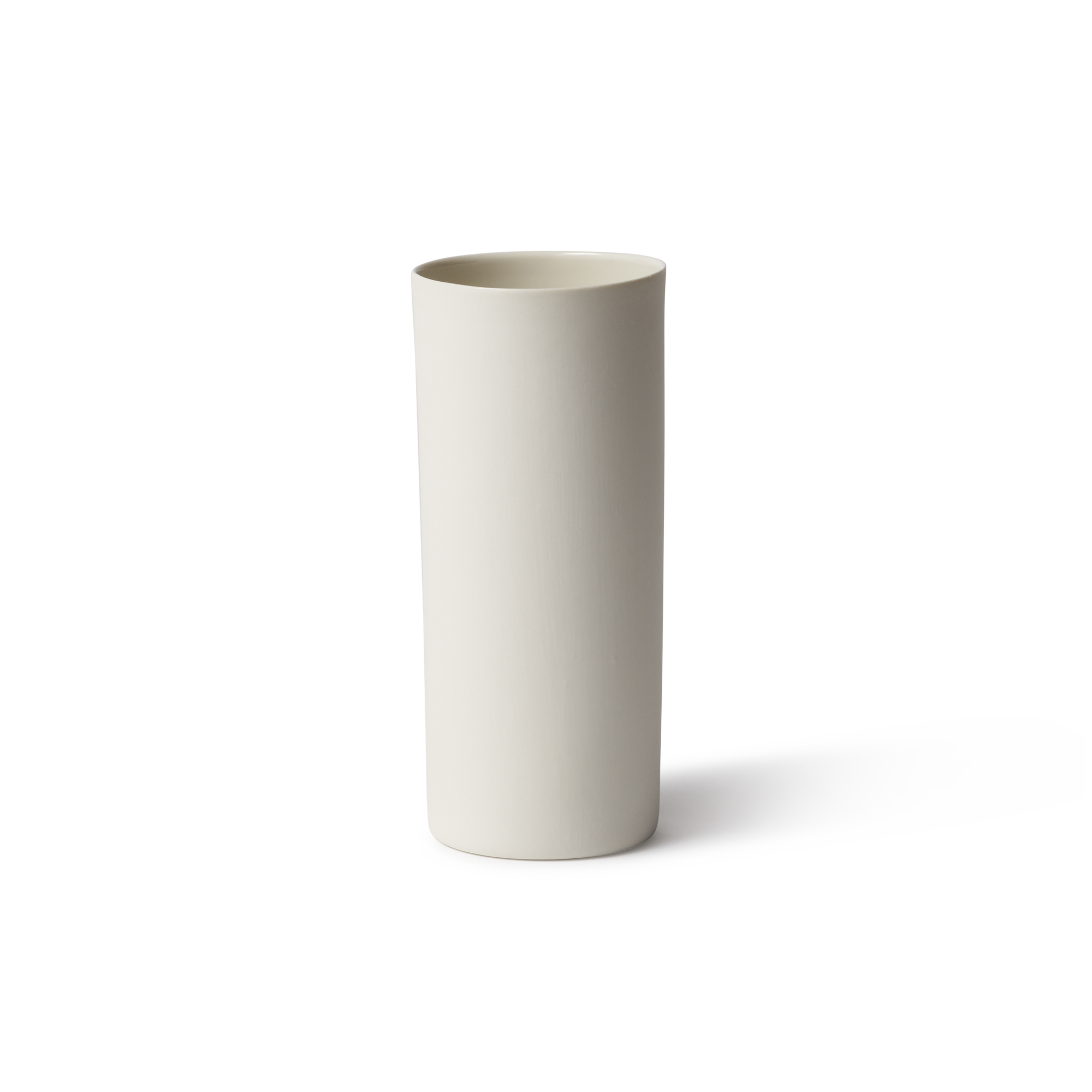 VASE ROUND MEDIUM in Milk by Mud Australia