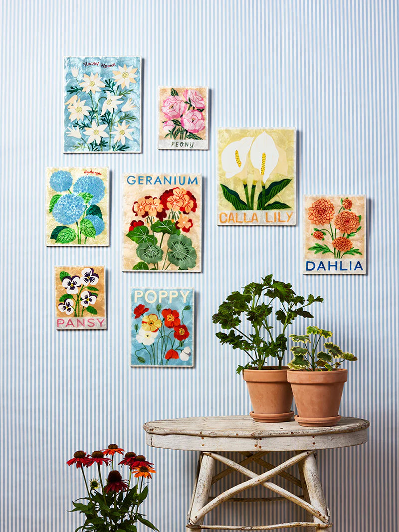 MARKET WALL ART in Poppy by Jones & Co