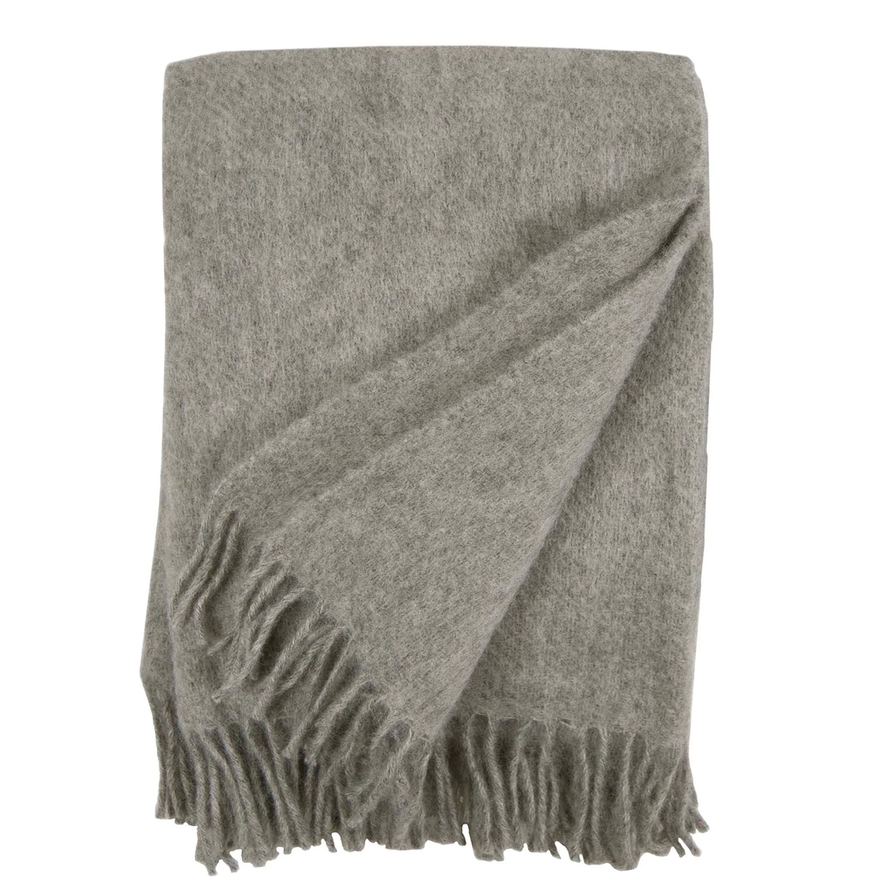 GOTLAND WOOL BLANKET in Grey by KLIPPAN