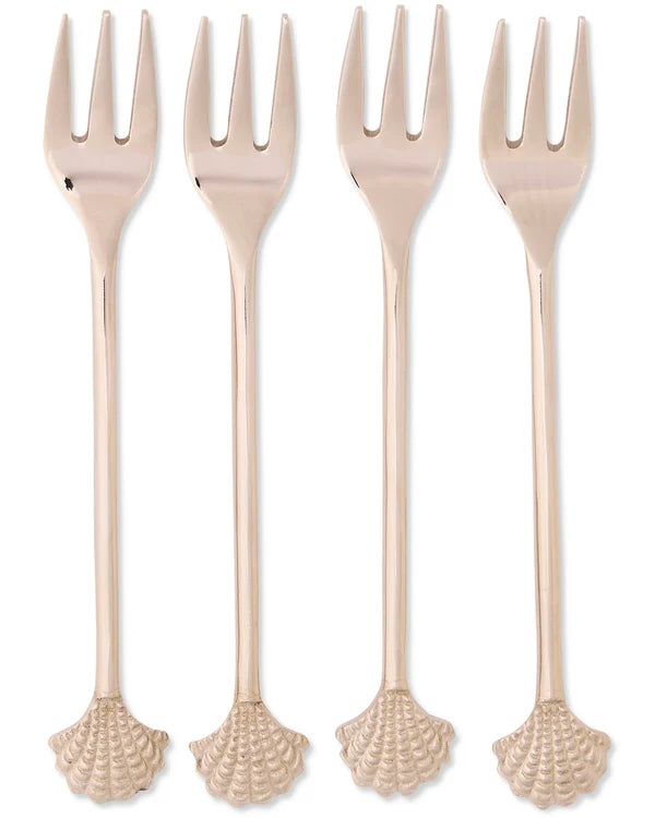 OYSTER FORK SET OF 4 in Saltwater Shells from the amazing range of Kip & Co products