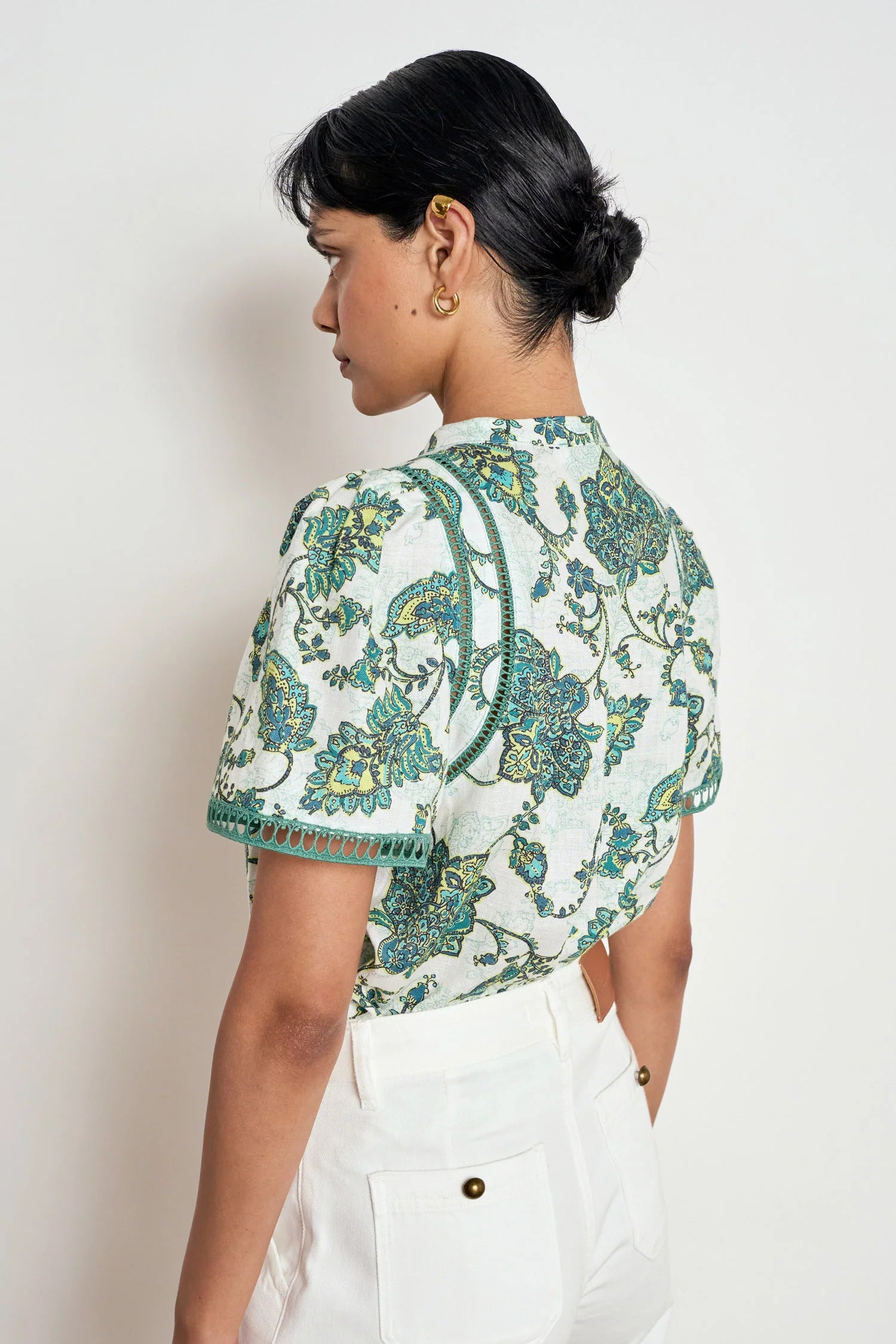 CHARM TOP in Garden Paisley by Zoe Kratzmann
