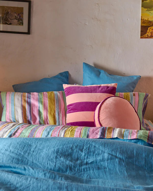 VELVET PEA CUSHION in Plum Jam from the amazing range of Kip & Co
