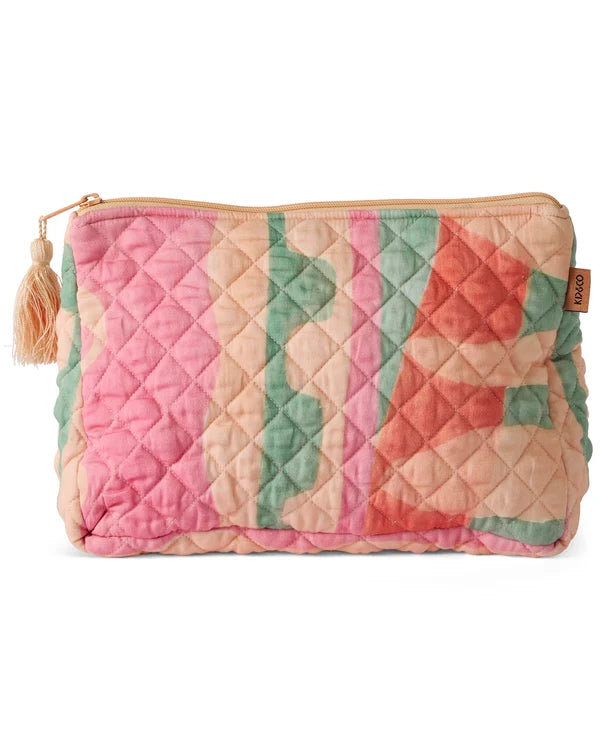 QUILTED COTTON TOILETRY PURSE in Sun Soaked from the amazing range of Kip & Co products