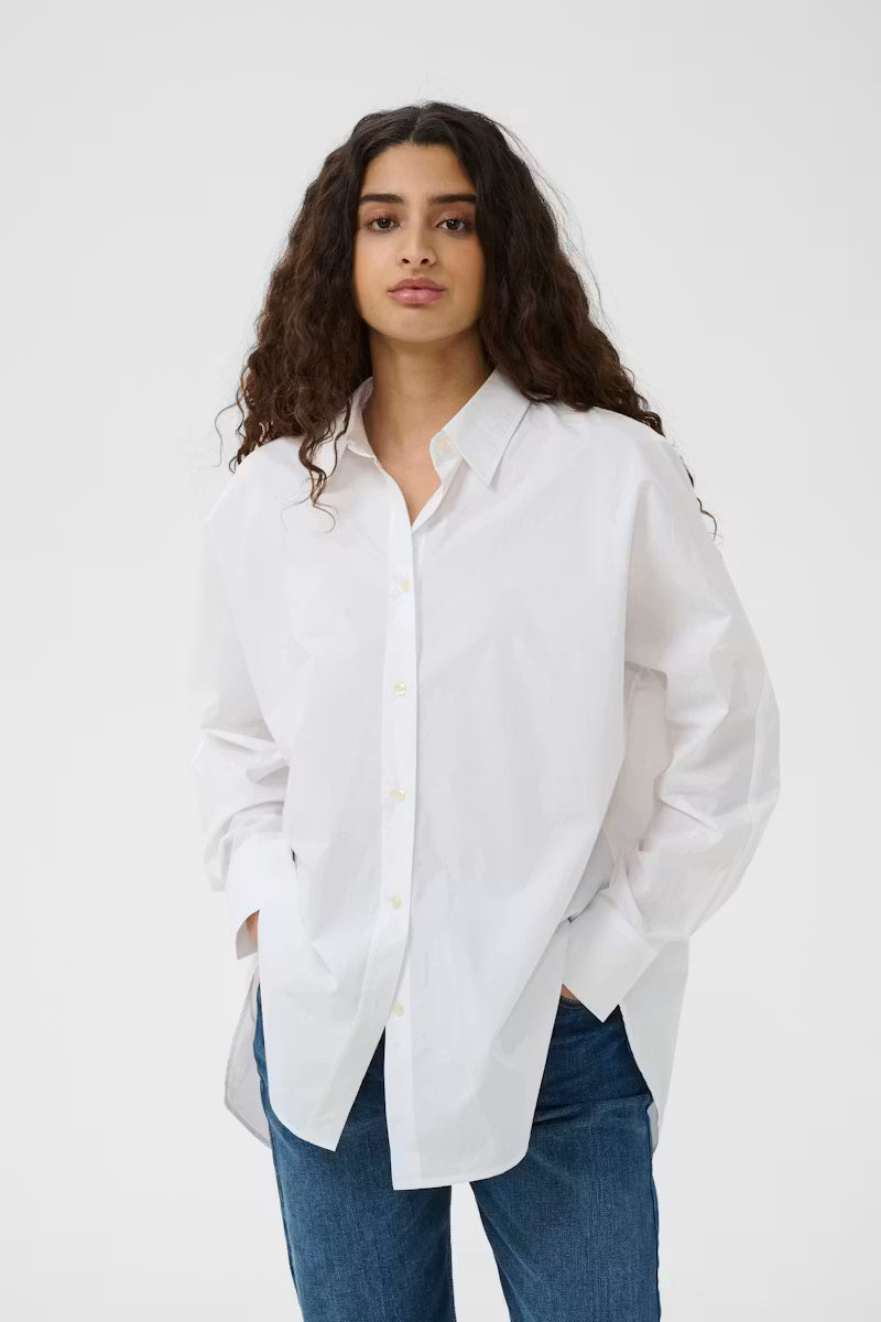 LELOIW LOOSE SHIRT in Pure White by Inwear