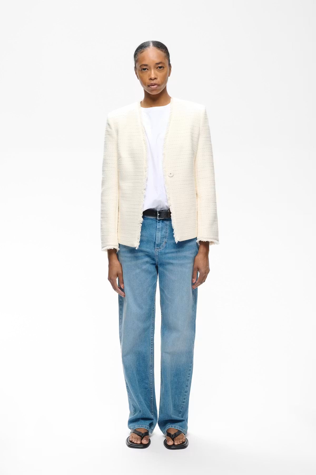 DARLINAIW CORE STRAIGHT JEANS in Washed Light Blue Denim by Inwear
