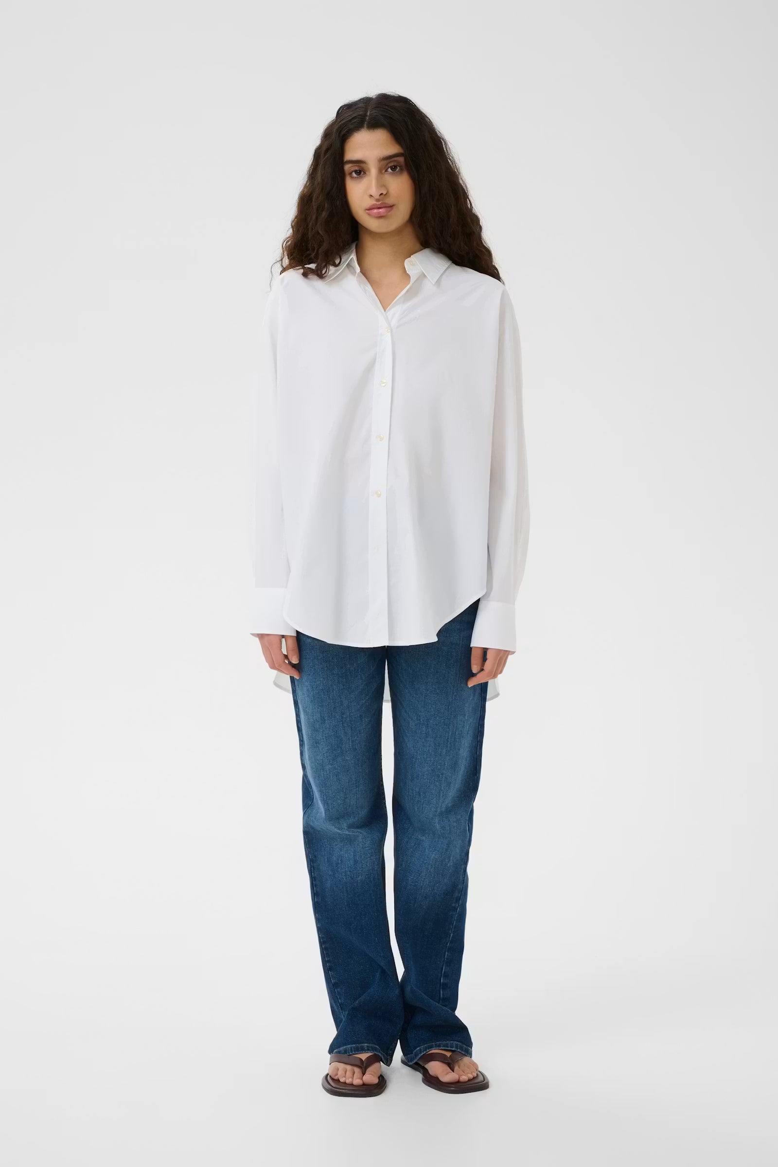 LELOIW LOOSE SHIRT in Pure White by Inwear