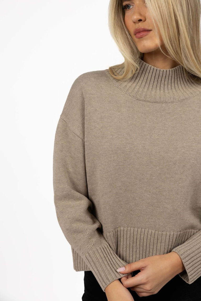 SERA JUMPER in Mushroom by Humidity Lifestyle