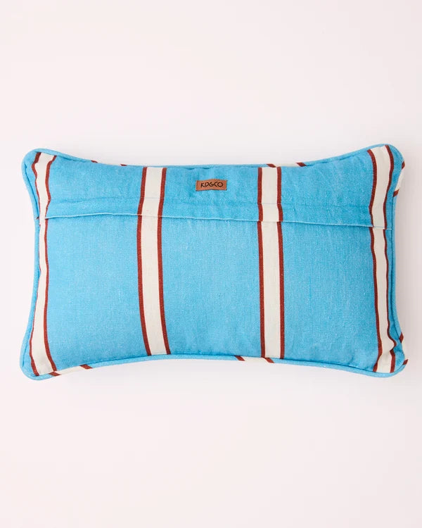 UPHOLSTERY RECTANGLE LOUNGE CUSHION in Piazza Stripe from the amazing range of Kip & Co products