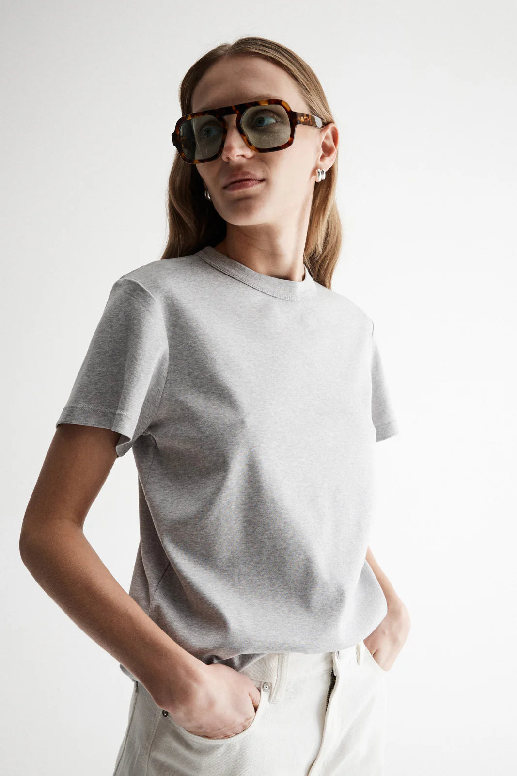 MIA TEE | Grey Marle - Darling & Domain