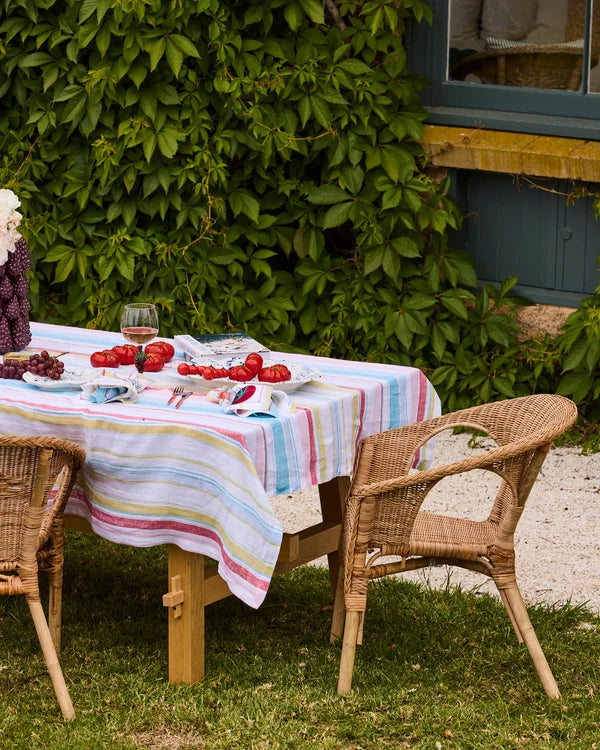 LINEN TABLECLOTH RECTANGLE in Bellissimo Stripe from the amazing range of Kip & Co products