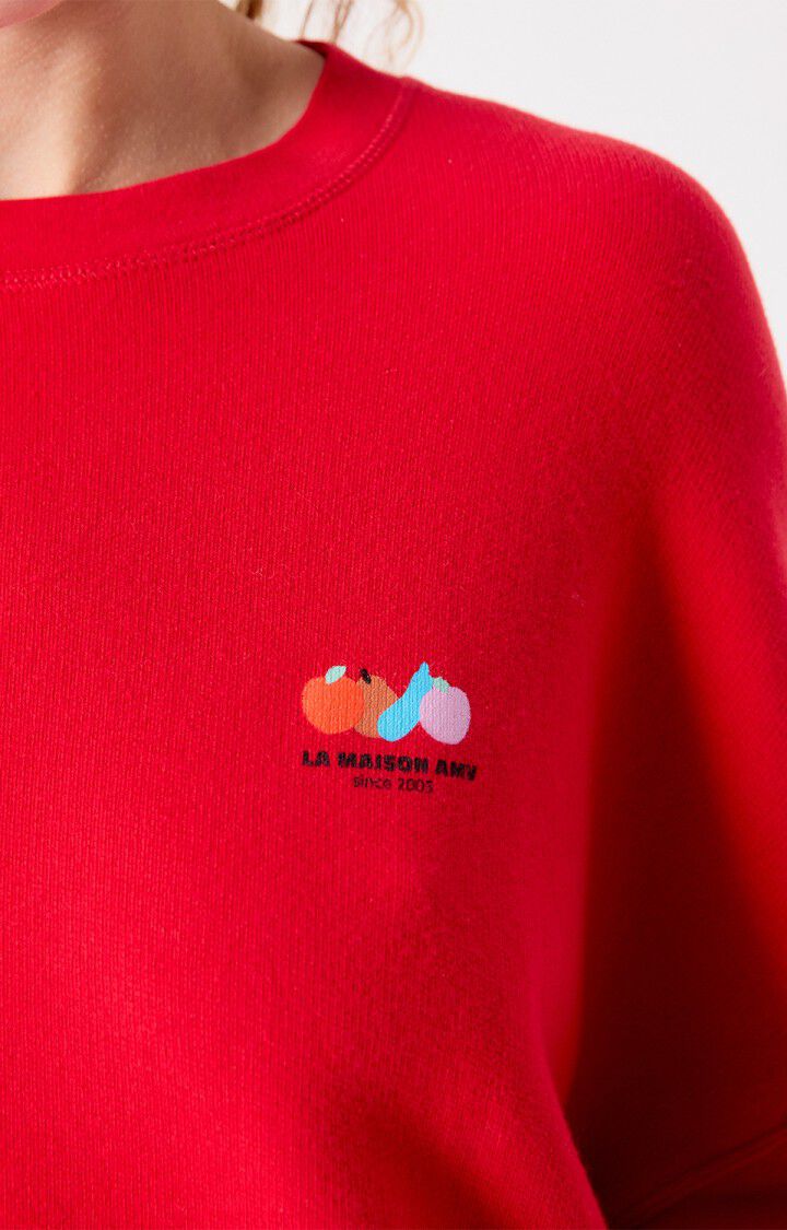 ATUBAY SWEATER ATU03DE in Tomato by American Vintage