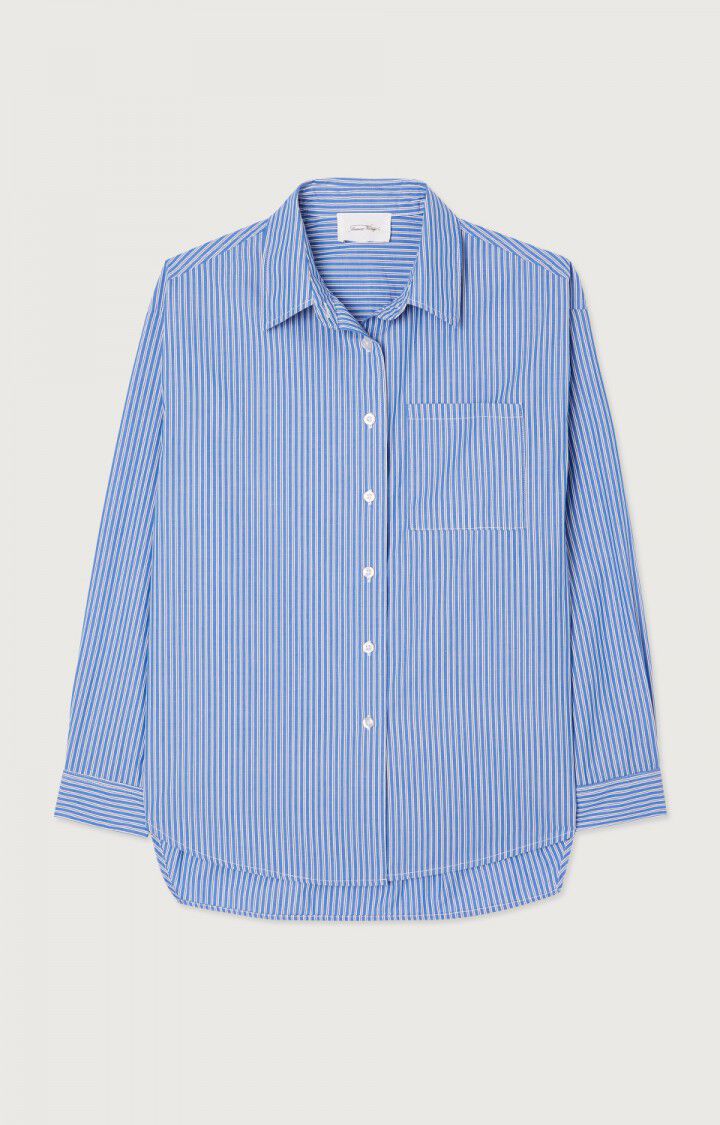 ZATYBAY SHIRT ZAT06A in Aqua Stripes by American Vintage