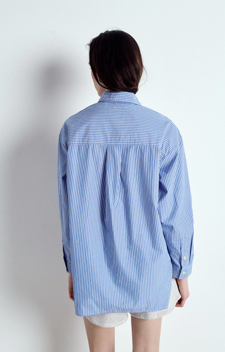 ZATYBAY SHIRT ZAT06A in Aqua Stripes by American Vintage