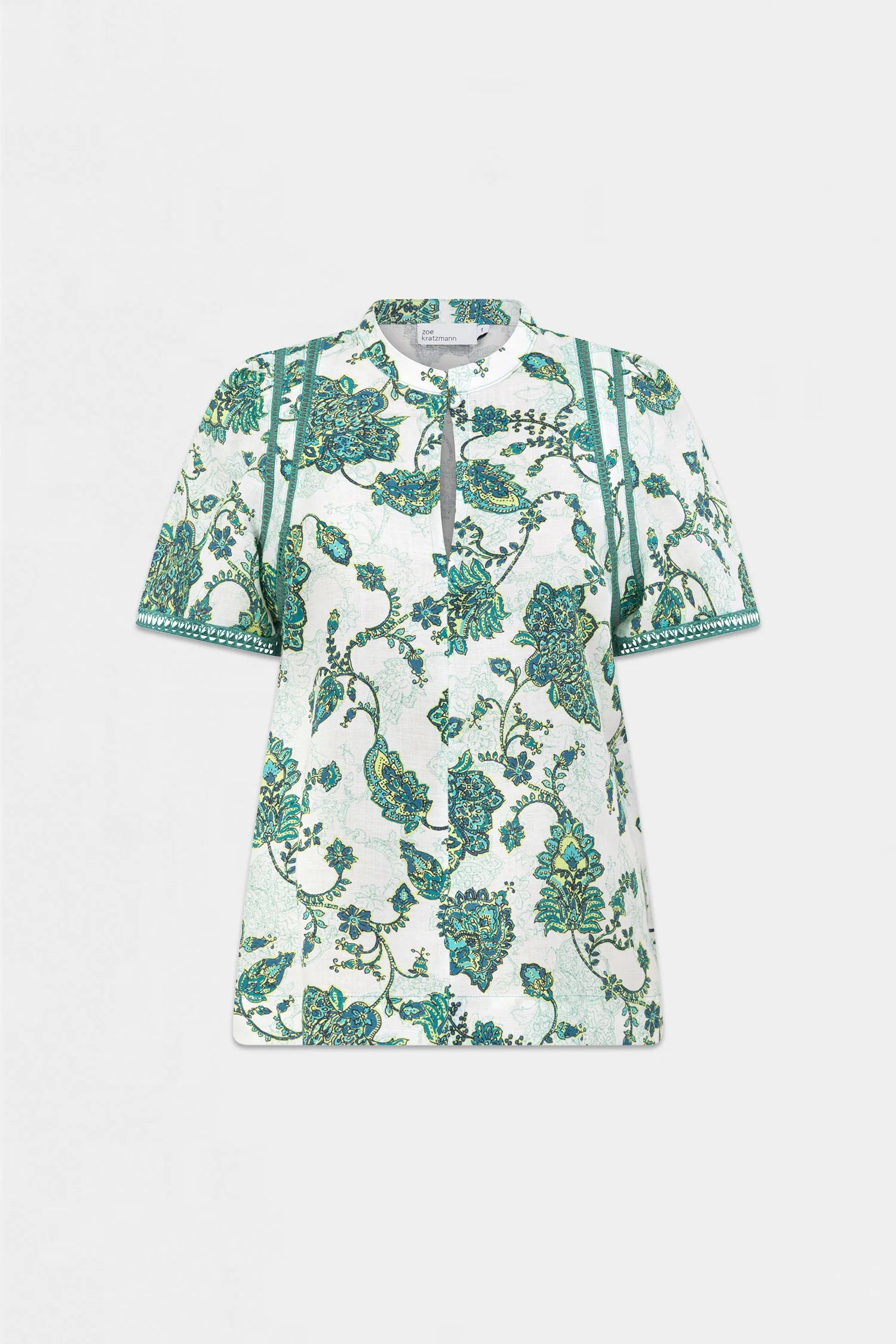 CHARM TOP in Garden Paisley by Zoe Kratzmann