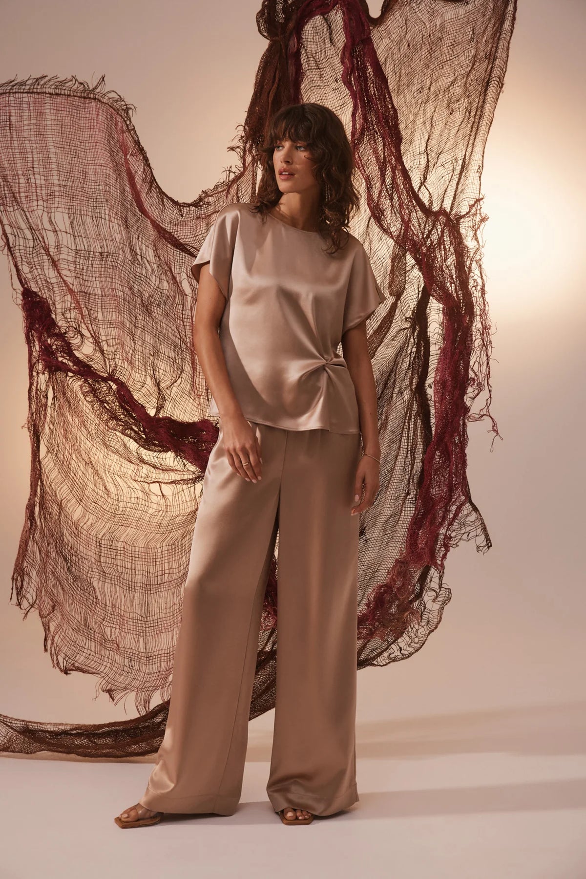 AURELIA PANT in Gold by Cable Melbourne