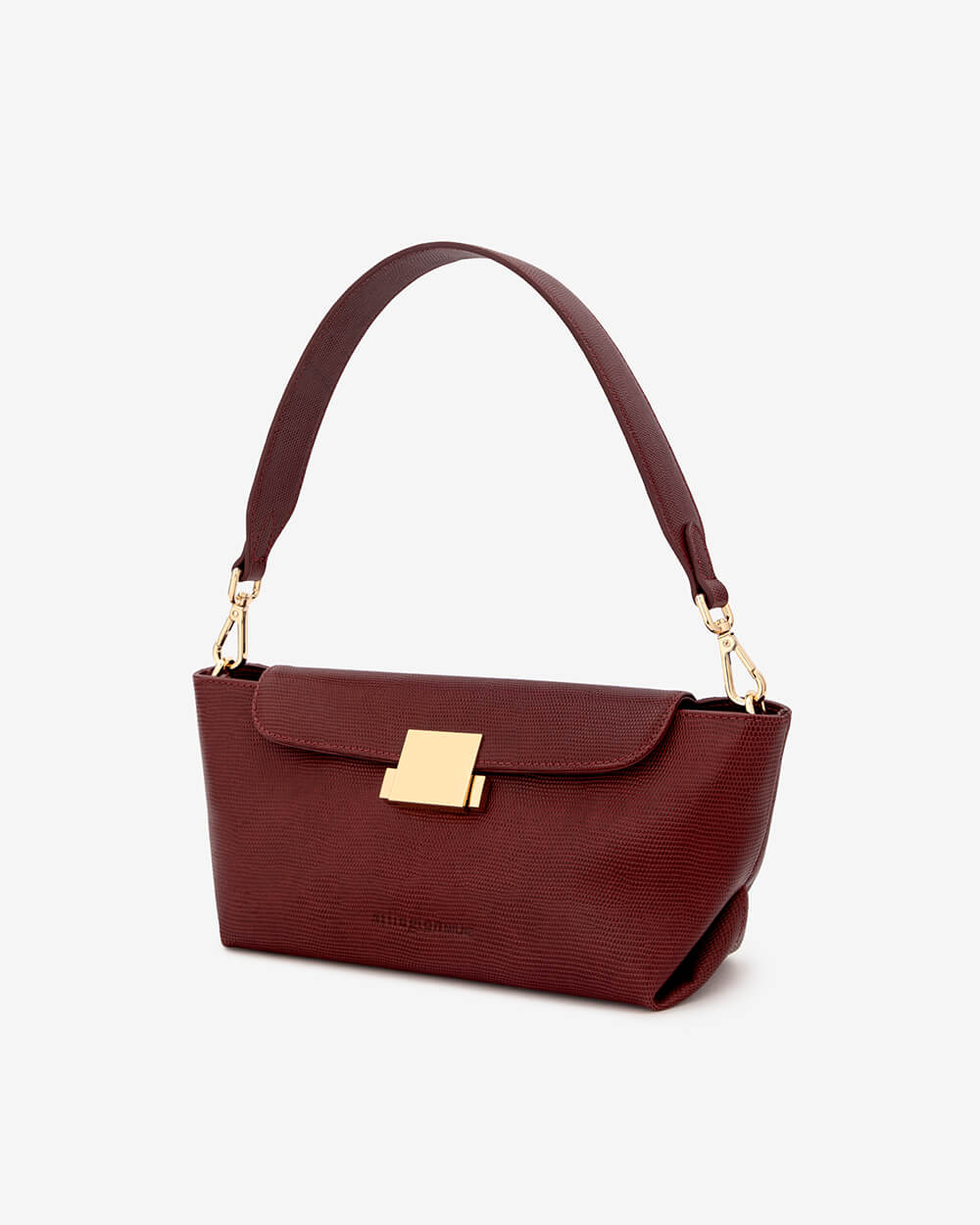 AURORA BAG in Garnet Lizard by Arlingtone Milne