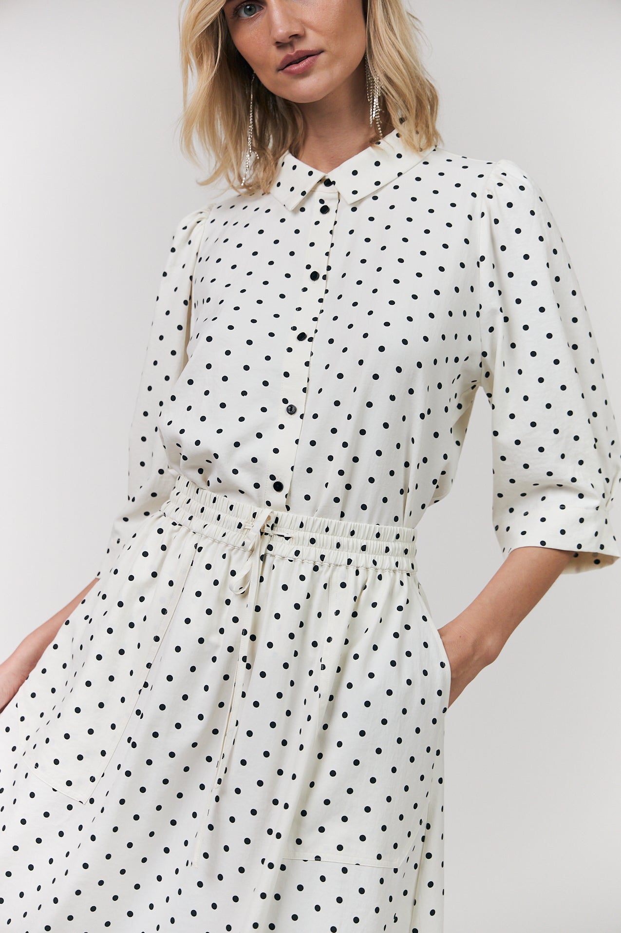 BONO SHORT SLEEVE SHIRT in Dot Print by Lollys Laundry