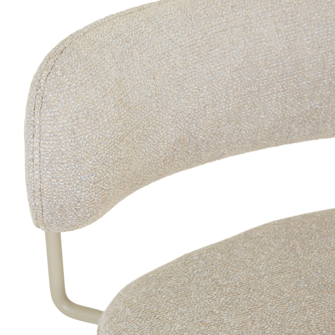PICCOLO BARSTOOL in Feather Speckle - Matt Cashmere by GlobeWest at Darling & Domain