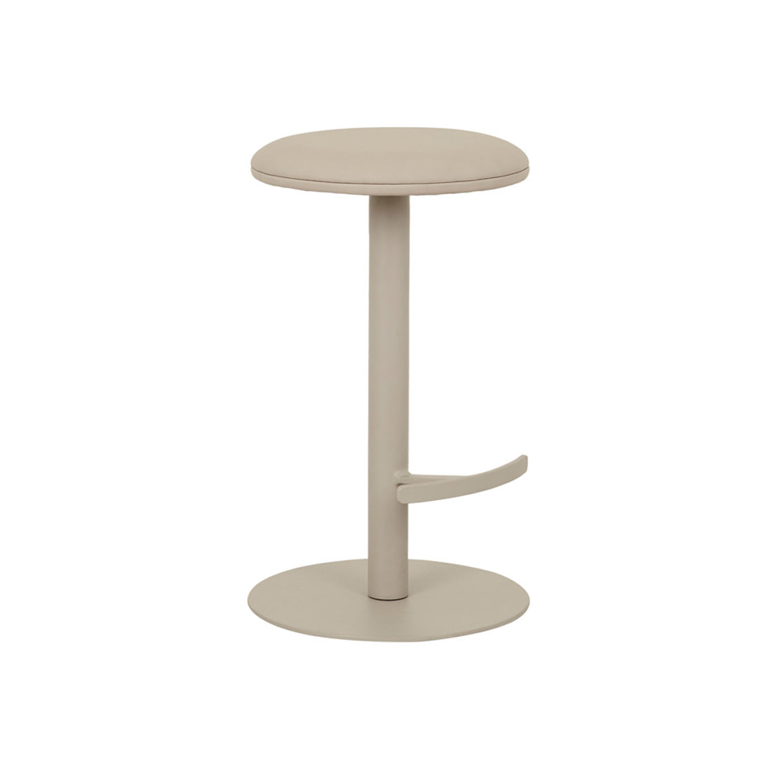 PLUM SWIVEL BARSTOOL in Lustrell Aura Natural - Matt Cashmere by GlobeWest at Darling & Domain