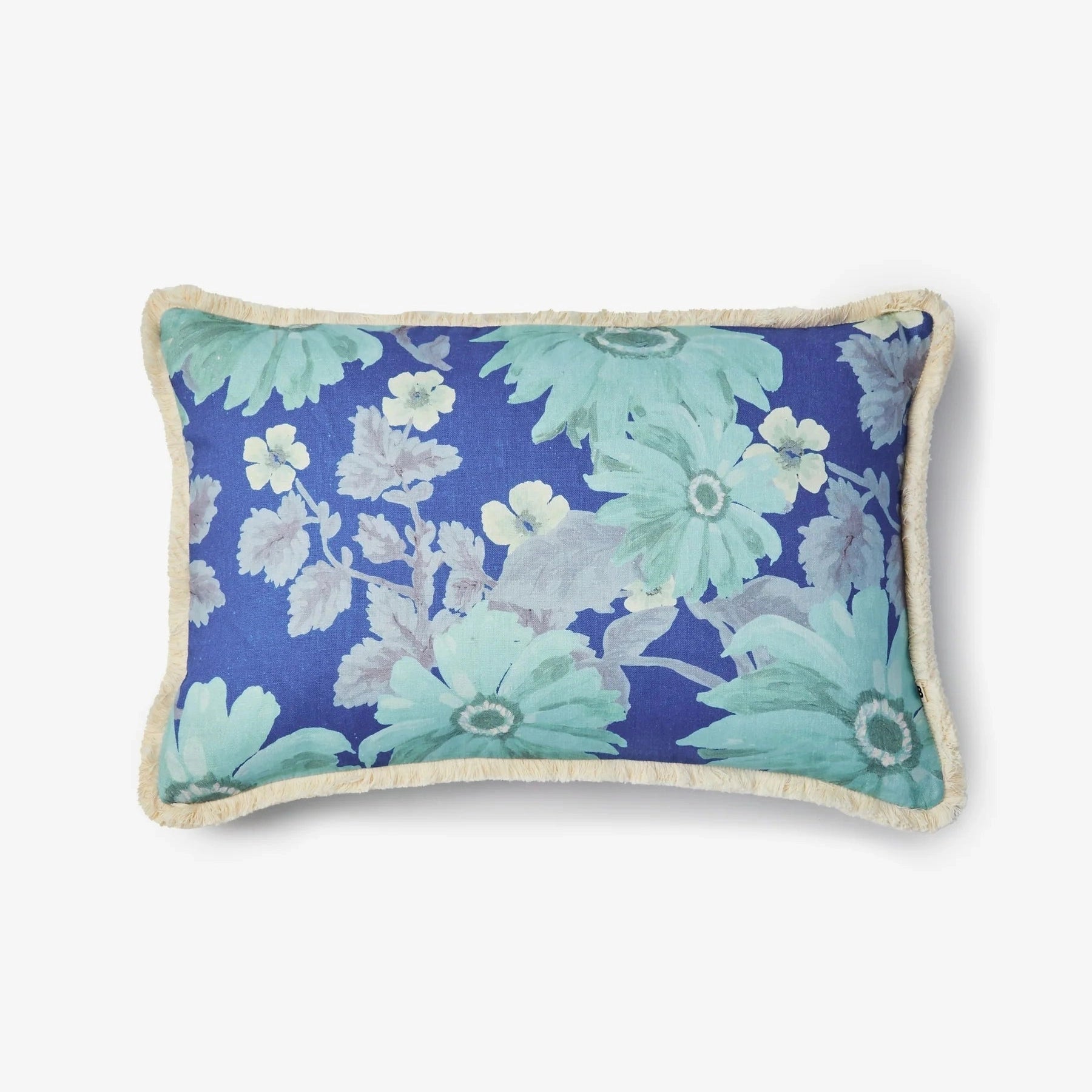 MARIGOLD BLUE LINEN CUSHION - 60cm x 40cm from Bonnie and Neil