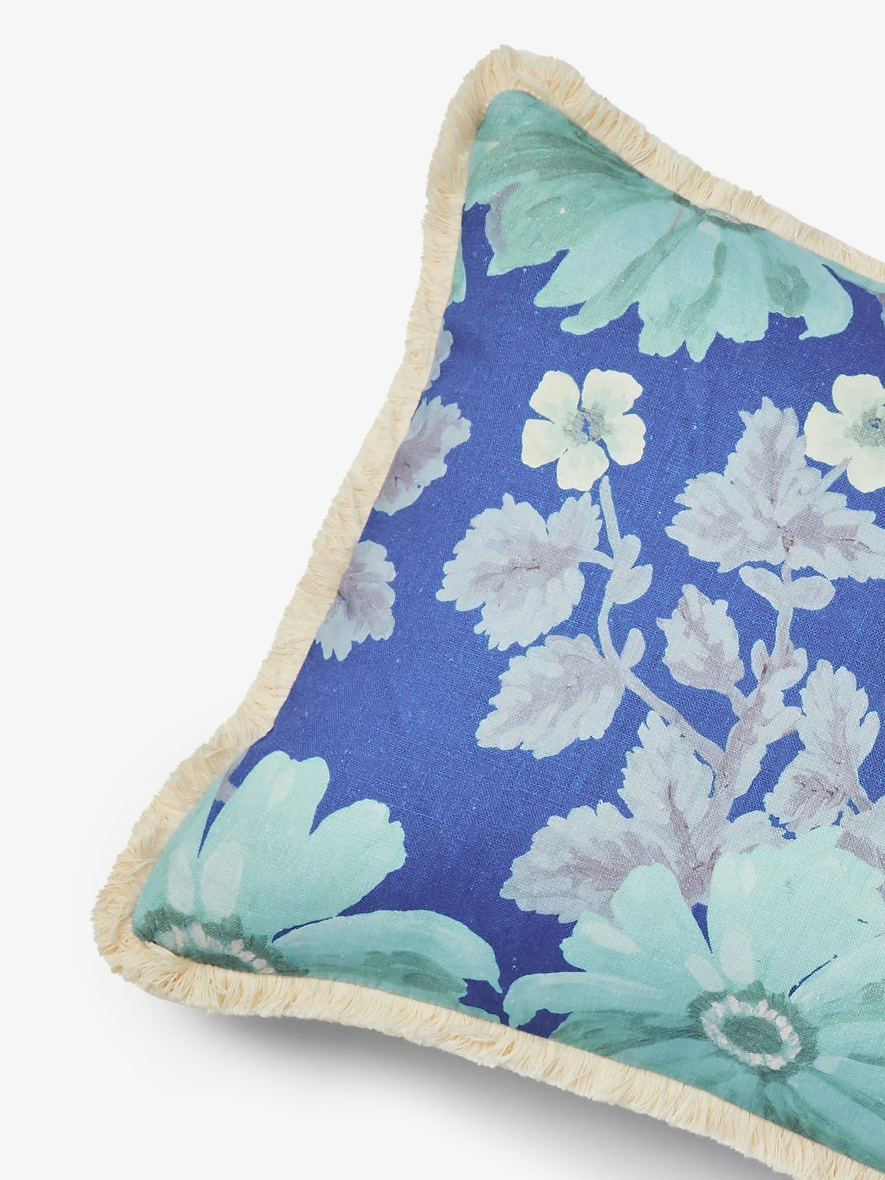 MARIGOLD BLUE LINEN CUSHION - 60cm x 40cm from Bonnie and Neil