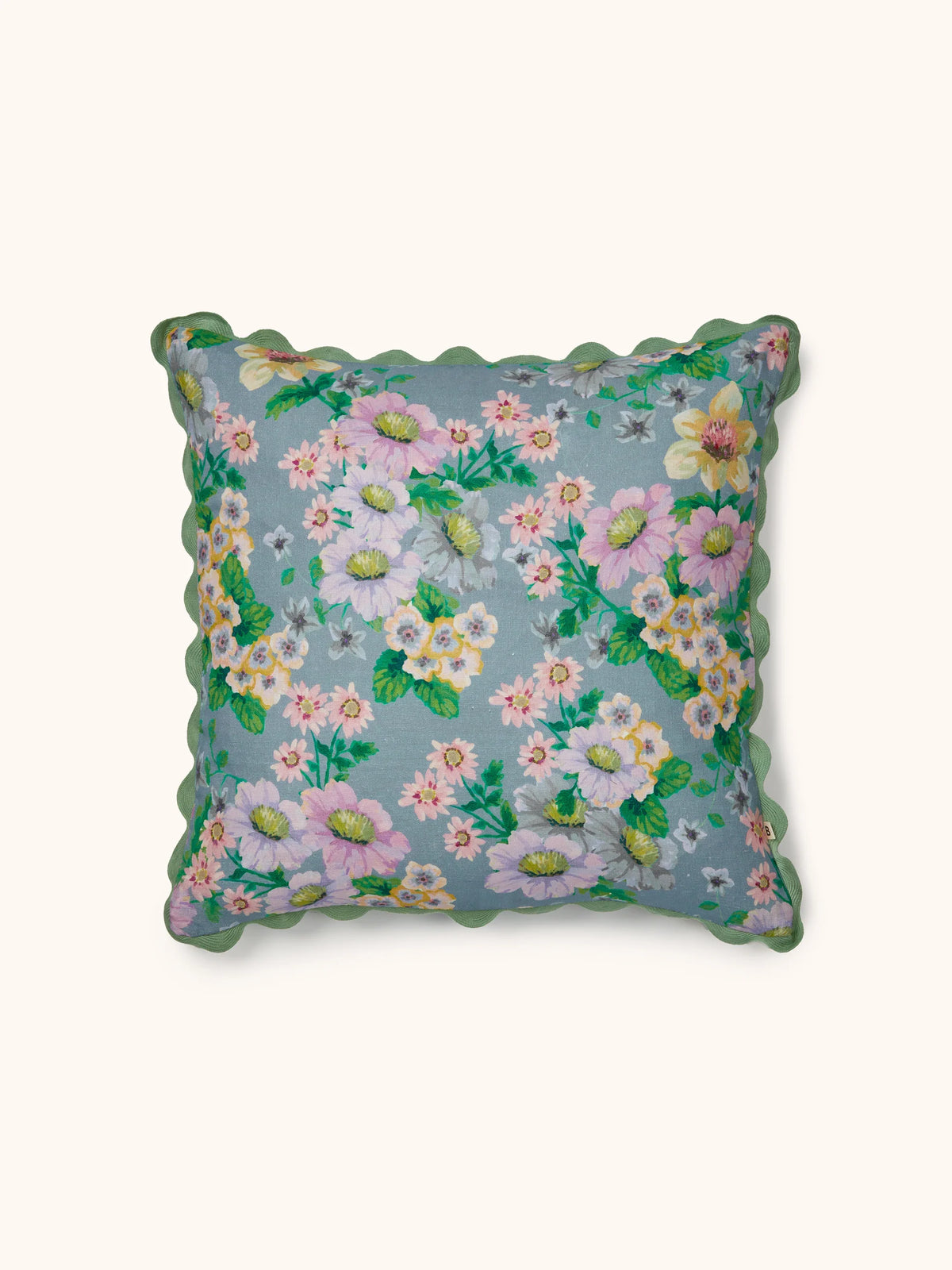 BUTTERCUP BLUE CUSHION in 50cm from Bonnie and Neil