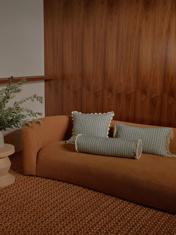 PETIT MADELINE BLUE BOLSTER CUSHION in 60x20xcm from Bonnie and Neil