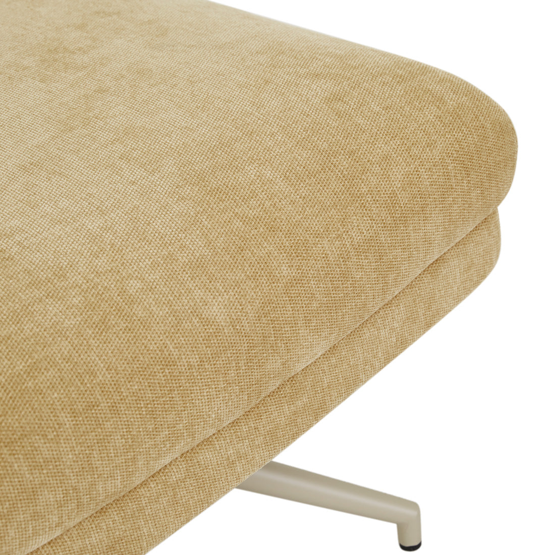 ROWAN OTTOMAN in Copeland Honey with Matt Cashmere Metal by GlobeWest at Darling & Domain