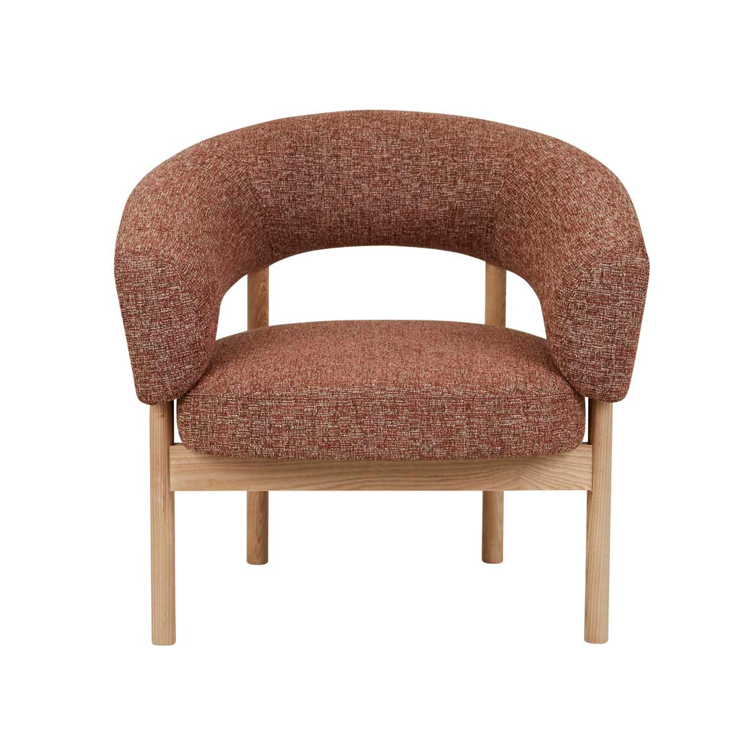 JENSON OCCASIONAL CHAIR in Cinnamon Speckle / Natural Ash by GlobeWest at Darling & Domain