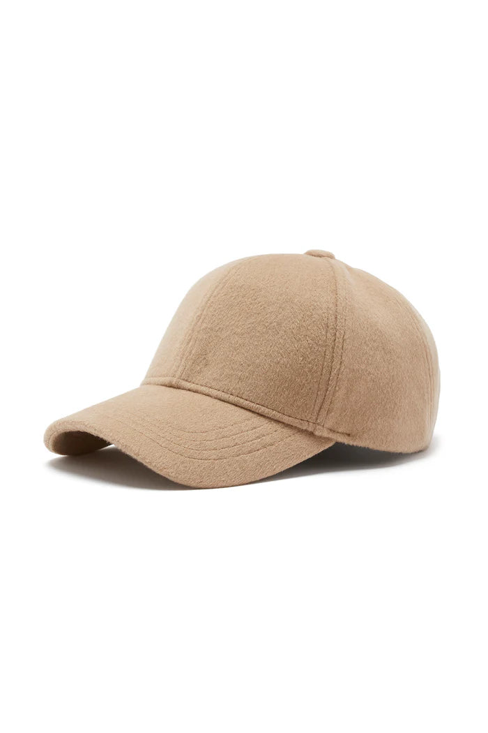 WOOL CASHMERE CAP in Camel from Cable Melbourne
