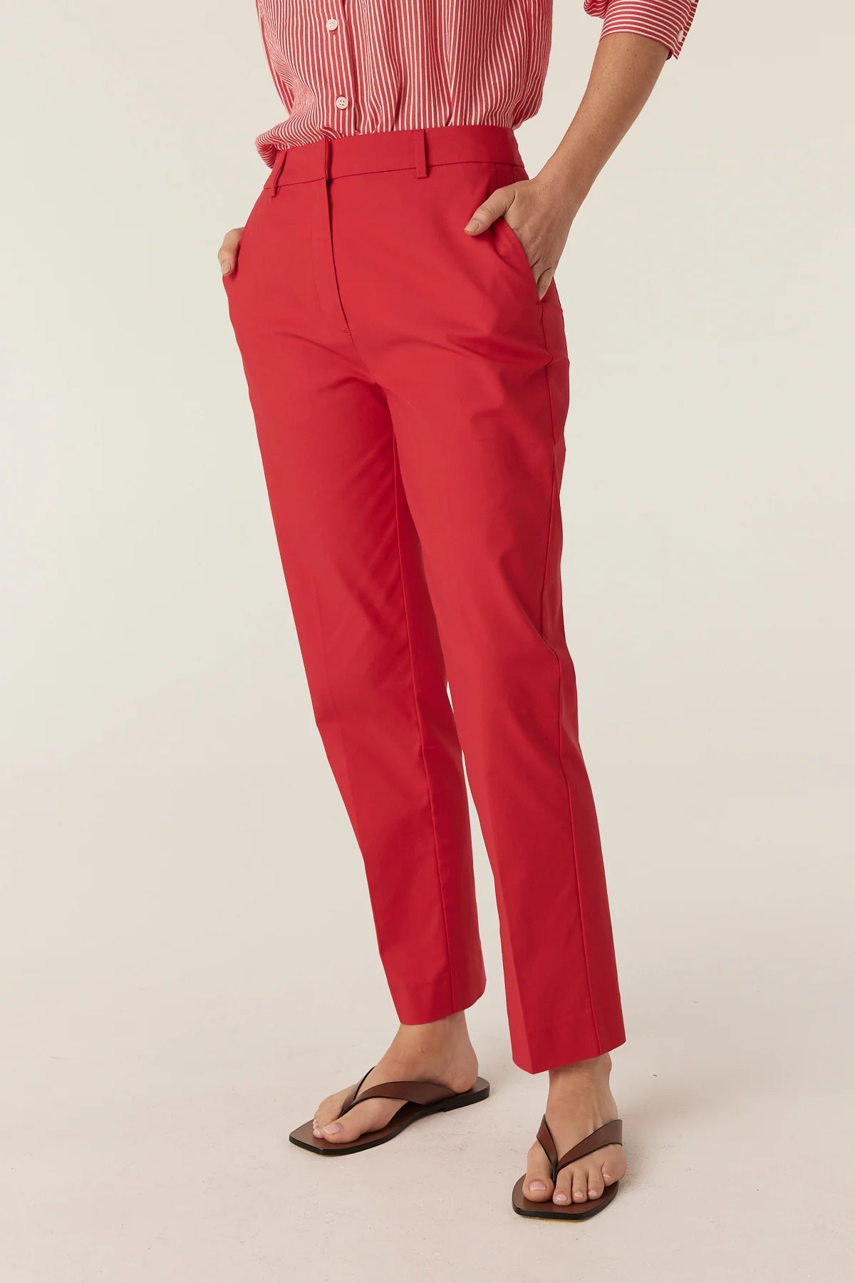 ALDO SATEEN PANT in Red from Cable Melbourne