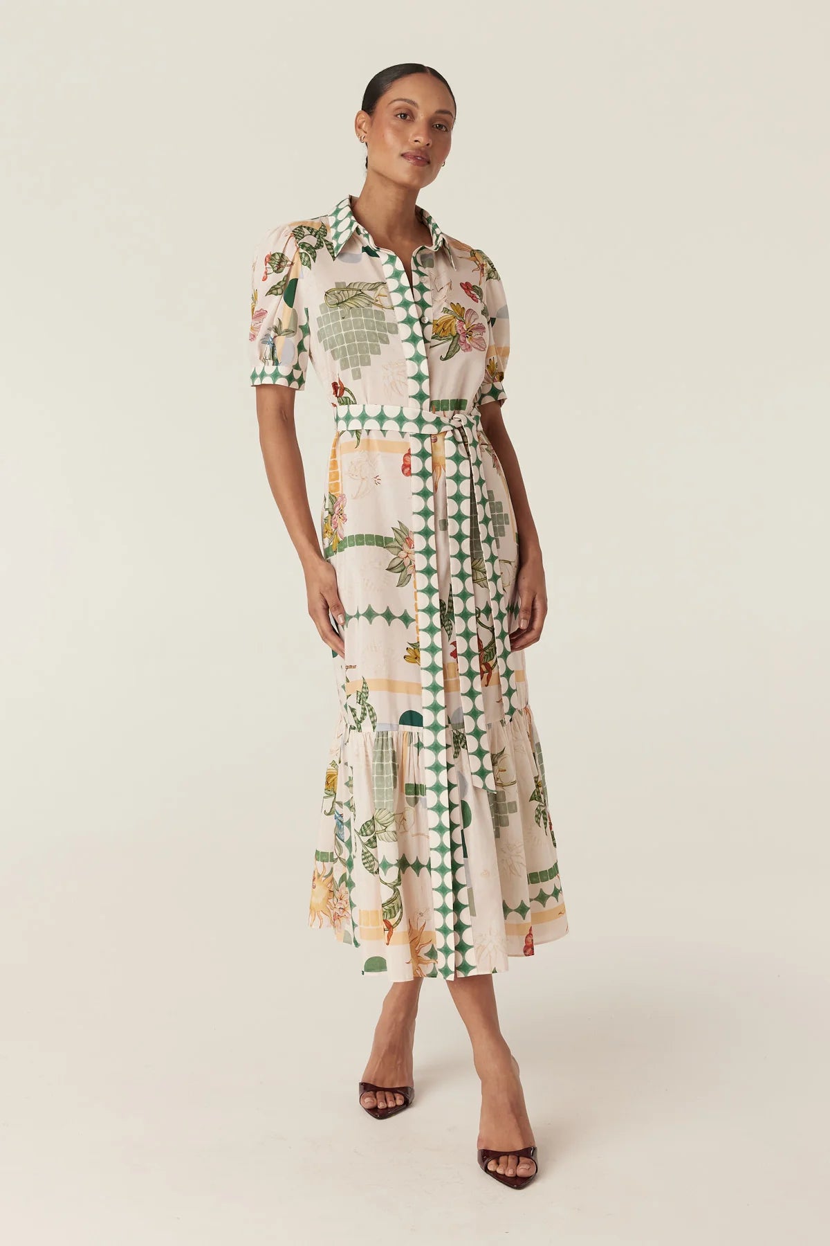EVITA MAXI DRESS in Eden Print from Cable Melbourne