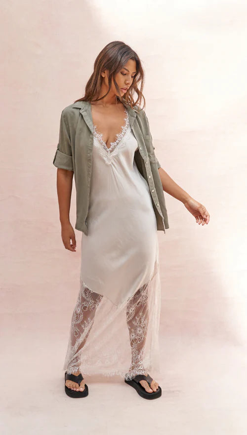 SOLANGE SLIP DRESS | Moonbeam - Darling & Domain