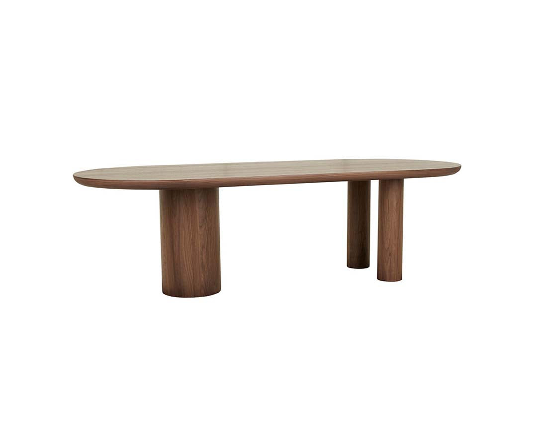 SEB OVAL DINING TABLE 6 Seater in Walnut by GlobeWest at Darling & Domain