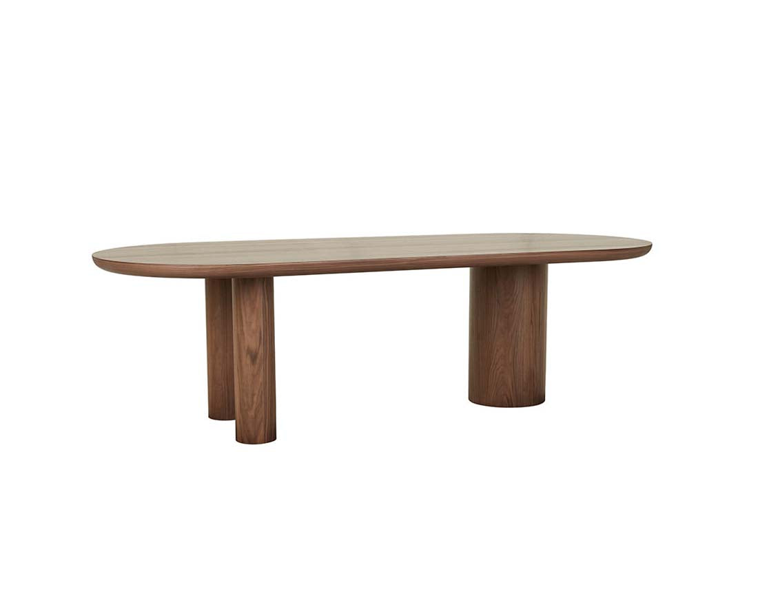 SEB OVAL DINING TABLE 6 Seater in Walnut by GlobeWest at Darling & Domain