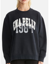 Ena Pelly Lilly oversized academy sweat in vintage black