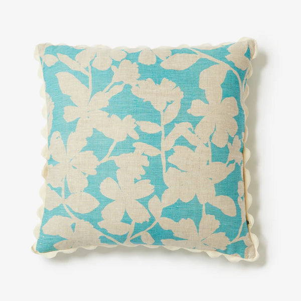 GERANIUM TURQUOISE CUSHION 60cm from Bonnie and Neil