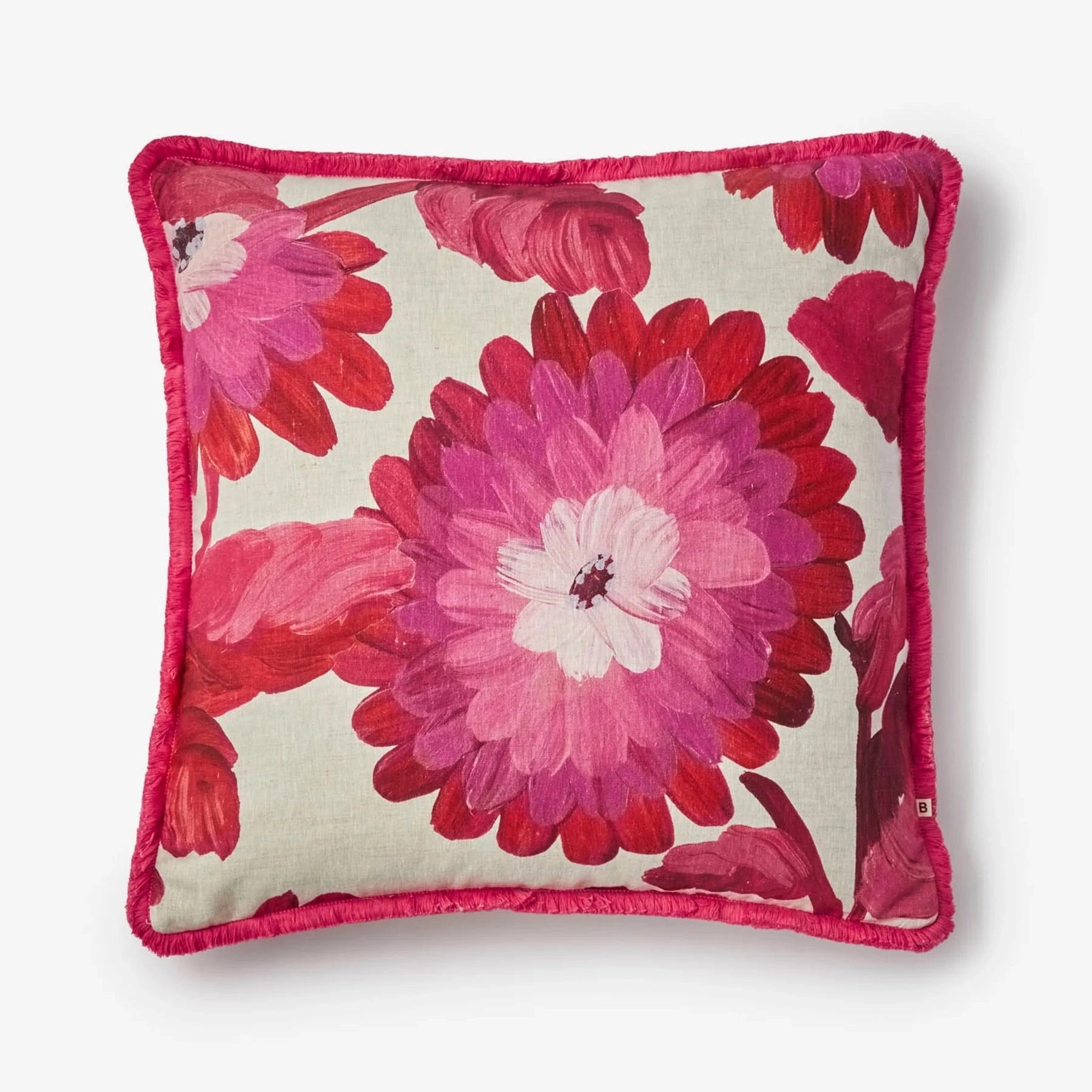 DAHLIA PINK PINK LINEN CUSHION - 60cm from Bonnie and Neil