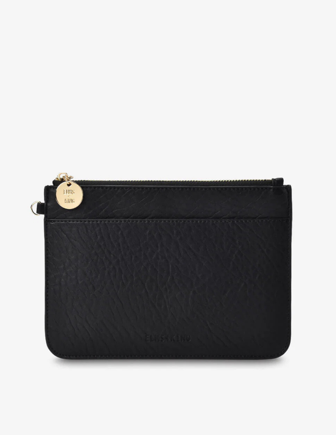 FLAT POUCH in Black by Elms + King