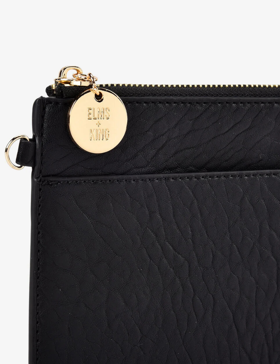 FLAT POUCH in Black by Elms + King