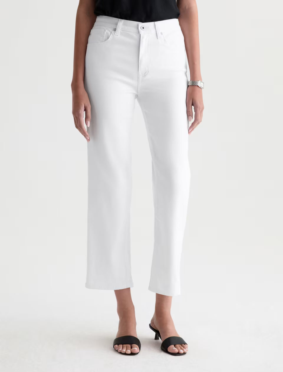 BRINLEY CROP JEAN in Gallery White by AG Jeans