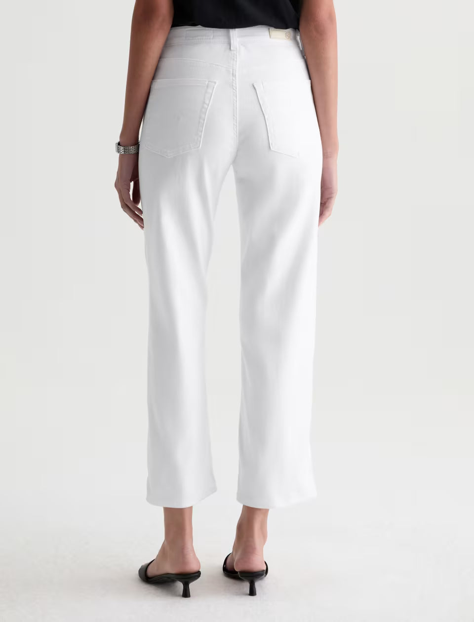 BRINLEY CROP JEAN in Gallery White by AG Jeans