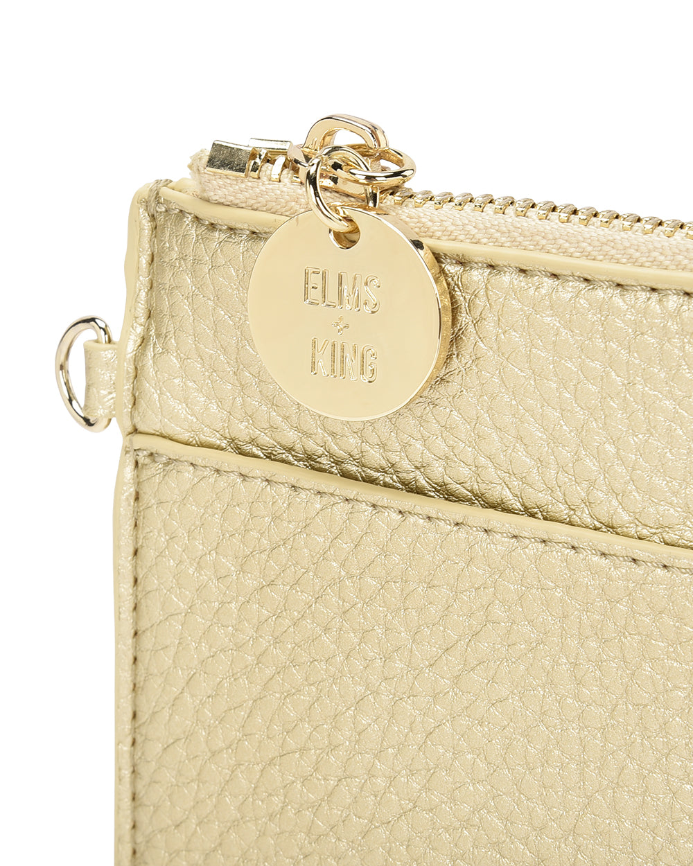 FLAT POUCH in Gold by Elms and King