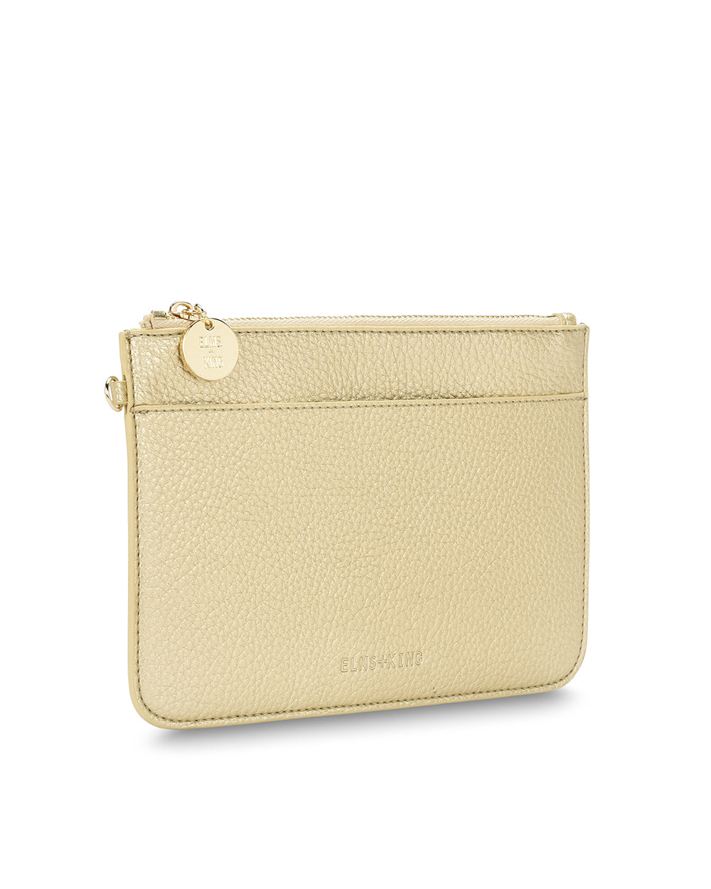 FLAT POUCH in Gold by Elms and King