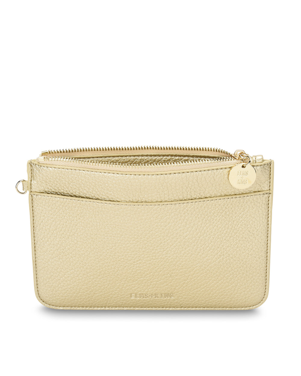 FLAT POUCH in Gold by Elms and King