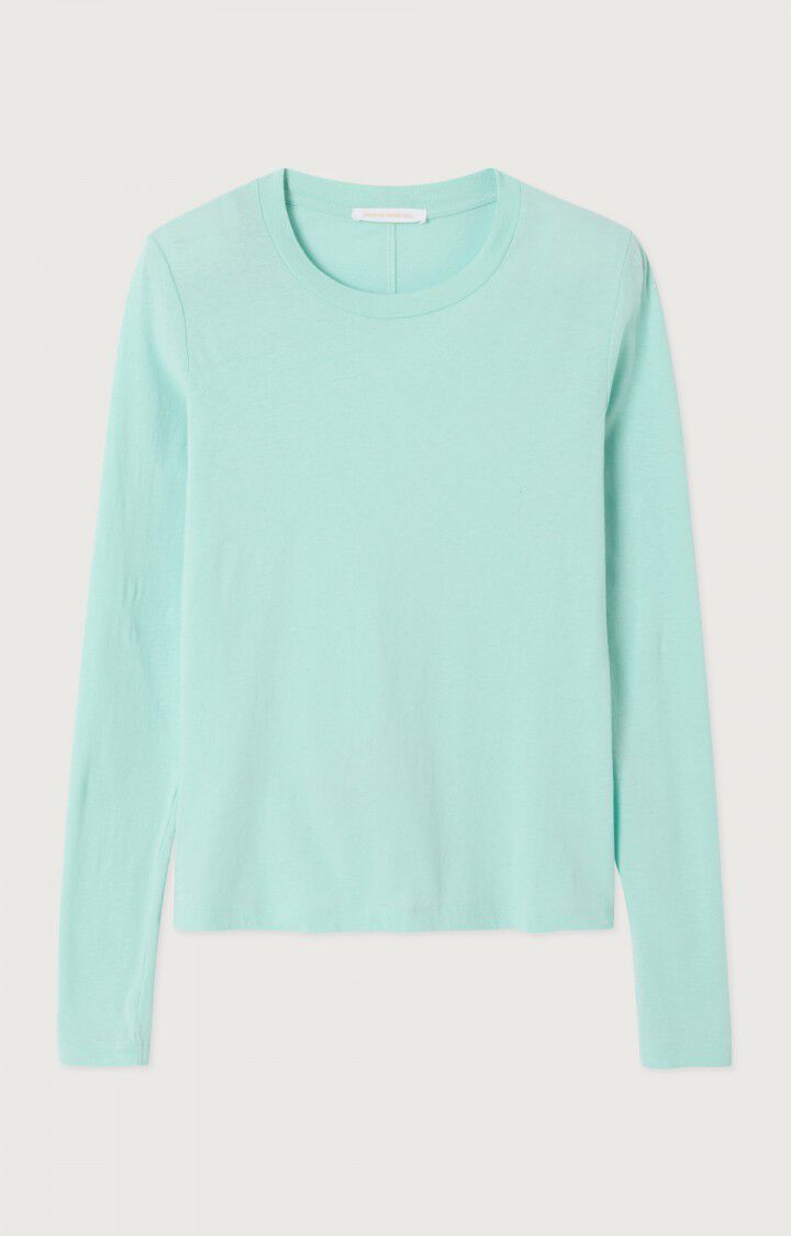 GAMIPY LONG SLEEVE TEE Gami28 in Jade in White by American Vintage