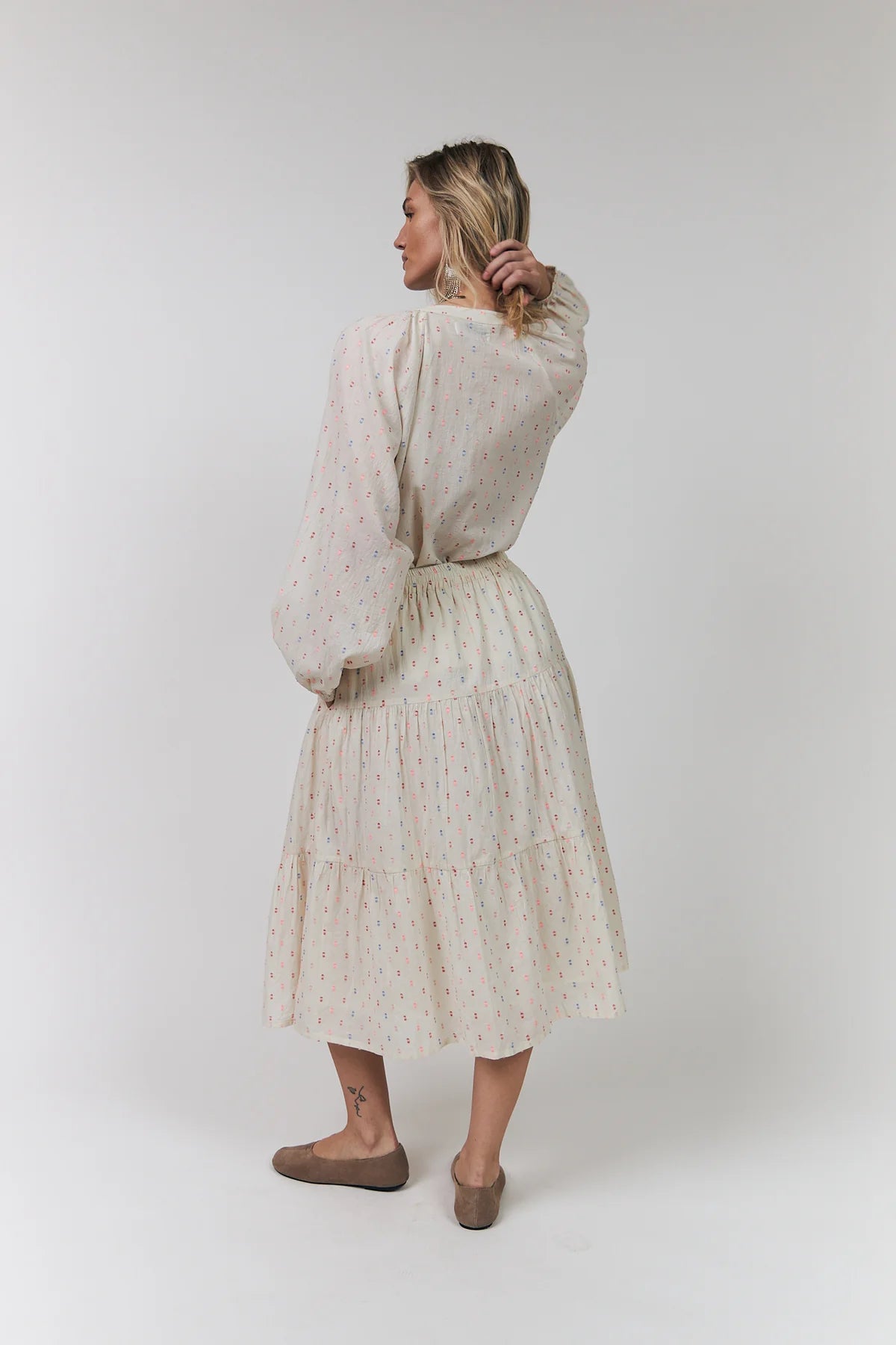 HAILEY LONG SLEEVE SHIRT in Creme by Lollys Laundry at Darling and Domain