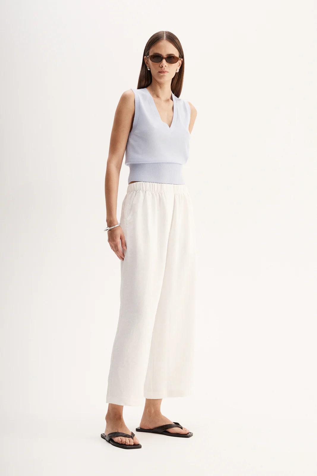 WINSLET KNIT TOP in Cornflower by Elka Collective
