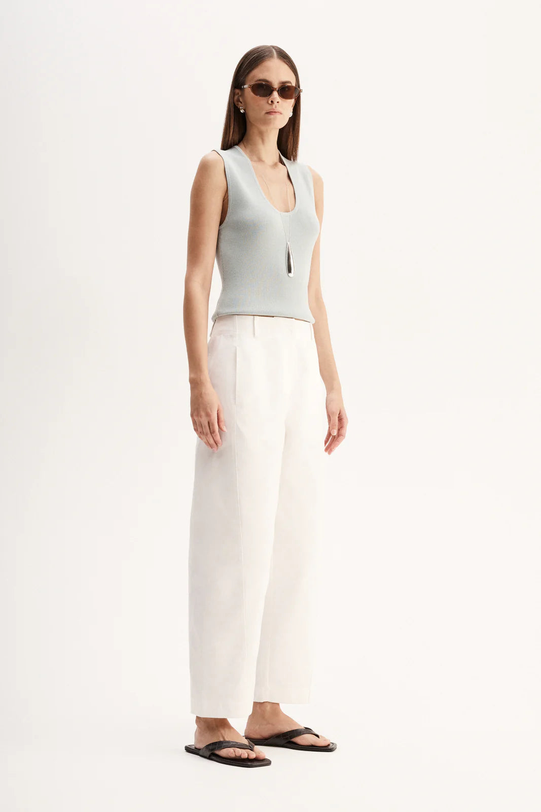 BLAIR KNIT TOP in Light Blue by Elka Collective